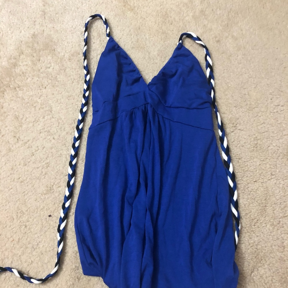 Blue Halter Top